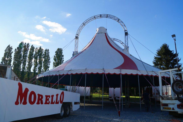Le parc de la mairie accueille le cirque Morello pour 2 jours.