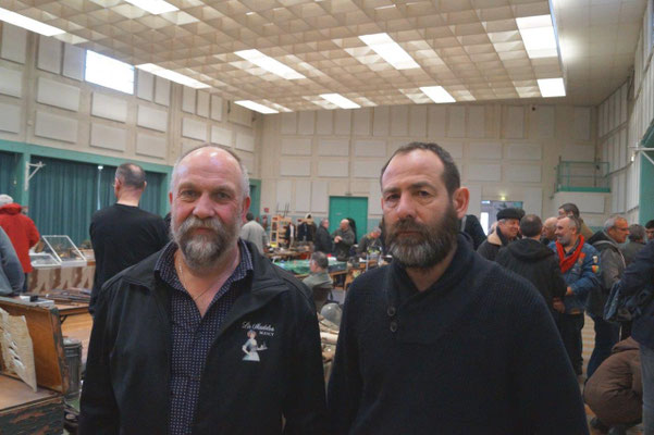 De gauche à droite : Didier Blanchard et Patrice Losson, respectivement secrétaire et président de l'association dormaniste Les Poilus de Champagne.