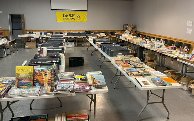L'édition 2022 de la Foire aux livres d'occasion.