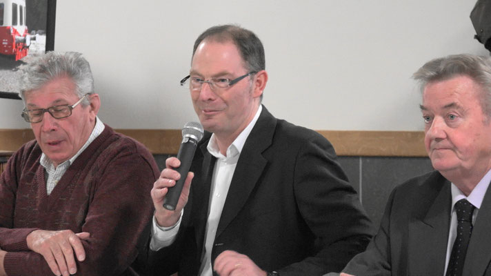 De gauche à droite : Daniel Coluche, Yves Coquel et Dominique Platel.