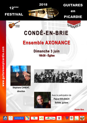 Dimanche 3 juin : Concert Festival Guitares en Picardie.