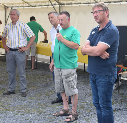 De gauche à droite : Eric Assier, Jacques Krabal, Georges Serres et Eric Mangin.