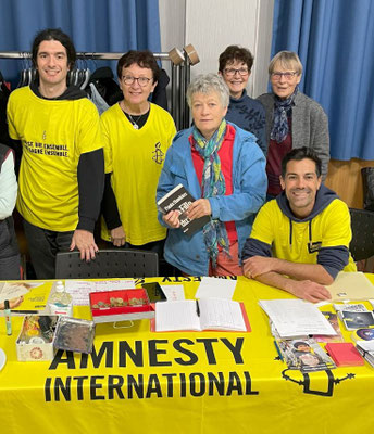 Le groupe Castel Amnesty International.