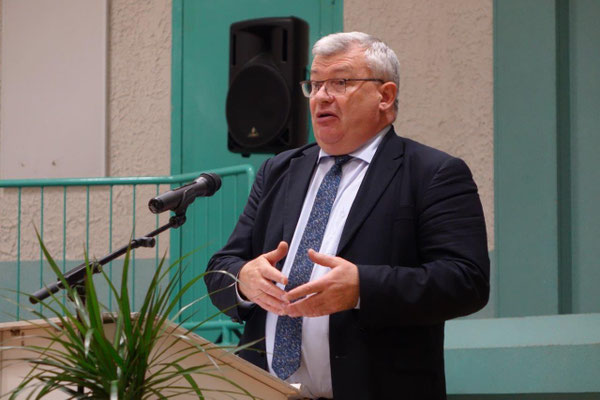 Christian Bruyen, conseiller municipal de Dormans, président de la Commuauté de Communes des Paysages de la Champagne et président du Conseil départemental de la Marne.