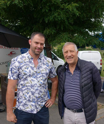 De gauche à droite : Jordane Beauchard, maire du "petit" village de Celles-lès-Condé et le député de l'Aisne Jacques Krabal.