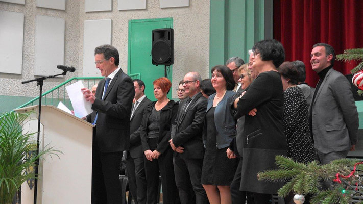 Michel Courteaux, maire de Dormans, a présenté ses vœux entouré de l'équipe municipale.