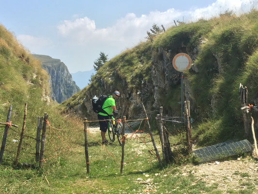 Der Zugang zum angeblich besten Trail am Gardasee