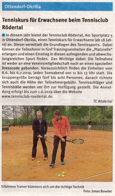 Artikel aus dem "Mitteilungsblatt" vom Mai 2019