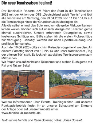 Artikel aus dem "Amtsblatt Ottendorf-Okrilla" vom Mai 2023
