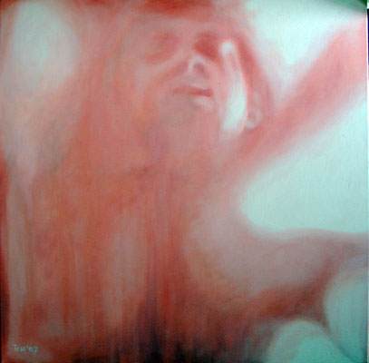 P 9, 2007, 80 x 80 cm, Öl auf Leinwand