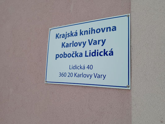 Курсы чешского языка в Карловых Варах - Lidická 40, проводятся в здании Краевой библиотеки