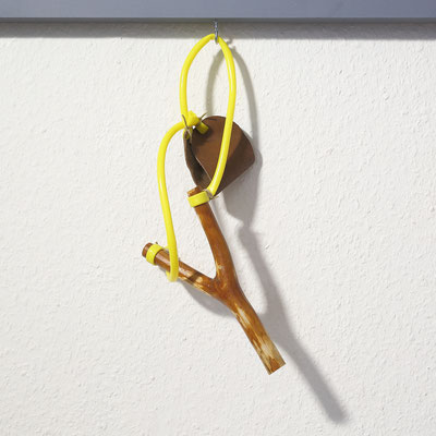 The young fighters of Iran Revolution 2022, mixed media stone, wood, rubber