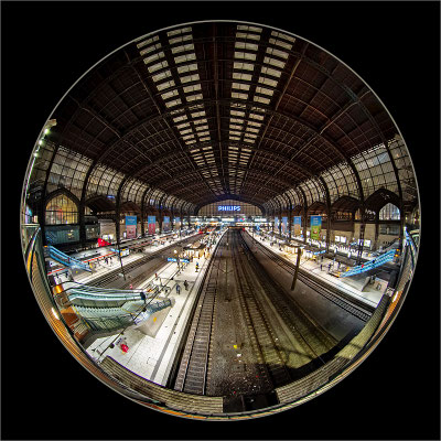 Hamburg Hauptbahnhof mit Circular Fisheye