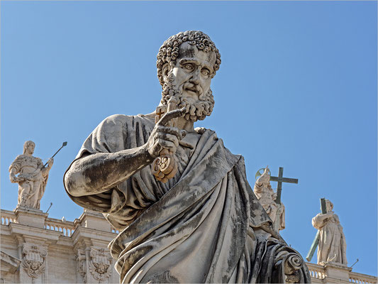 Rom Vatikan Petersdom Petrus-Statue
