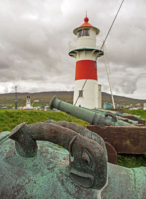 Färöer Tórshavn - Skansin Leuchtturm