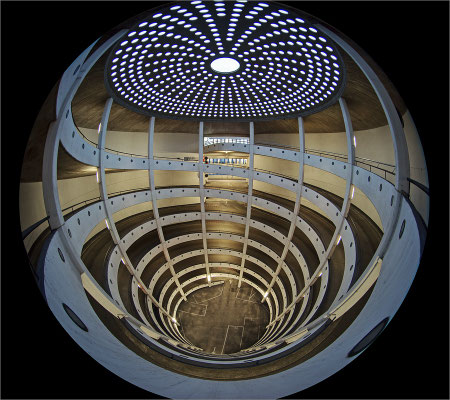 Parkhaus Rödingsmarkt mit Circular Fisheye