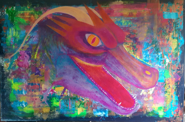 Resonance chinese new year, 10.02.24, acryl canvas 150x100cm