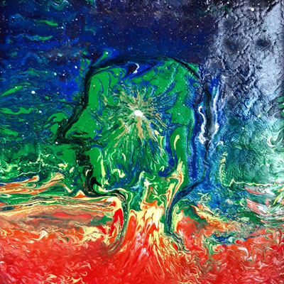 Resonance Karaoke, 0921, acryl Wood, 20cm x x30 cm