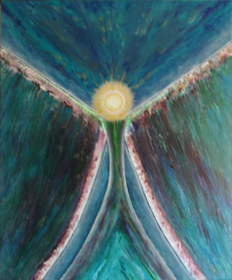 Resonance Party  11.11.22, Angel, acryl canvas 100x120cm
