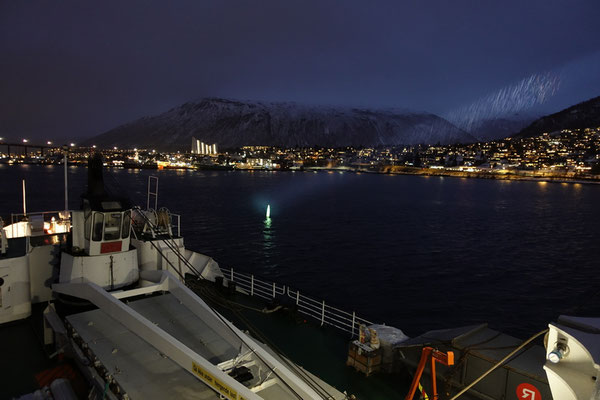 Einfahrt in Tromsø