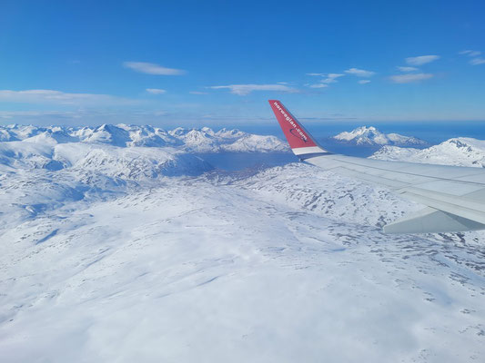 Anflug auf Tromsø