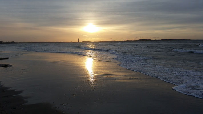 Sonnenuntergang am Strand von Barendorf