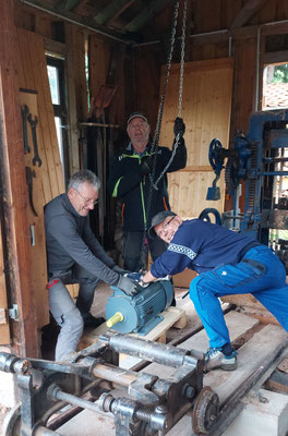 Ersatzmotor für das Sägegatter