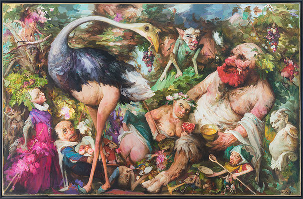 Garten der Lüste II // Garden of delights II // 欲望花园 II, 2021, 180 x 280 cm 