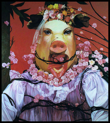 Miss Piggy // 猪小姐, 1995, 180 x 160 cm