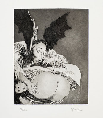 Der Teufel malt // The devil paints // 作画的魔鬼, 2007, 25 x 14,5 cm
