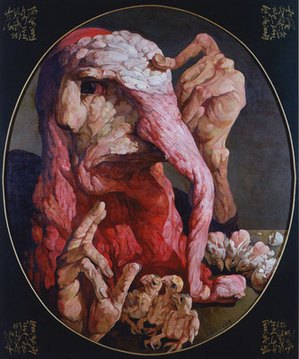 Kardinal II / Cardinal II // 红衣大教主 (之二) , 2001, 180 x 150 cm