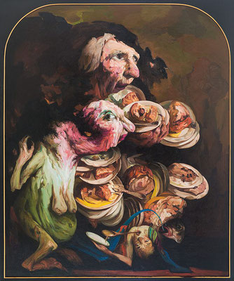 Todsünden: Völlerei // Deadly sins: Gluttony, 2005-2021, 180 cm x 160 cm