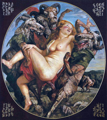 Der Raub der Sabinerinnen // The rape of the Sabines // 强抢莎宾女, 2000, 180 x 160 cm
