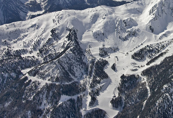 Skigebiet Speikboden©: Panoramablick auf die Pisten und Hänge des Skigebietes Speikboden