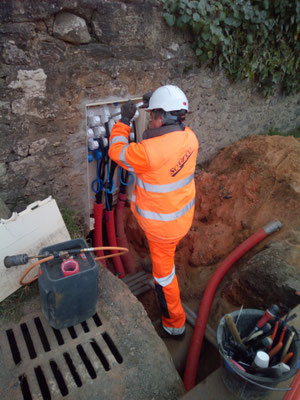 Travaux de raccordement SOGECO La Flèche 
