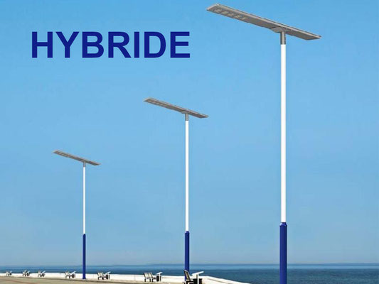 Project foto met Hybride Led-Solar straat verlichtingsarmaturen 