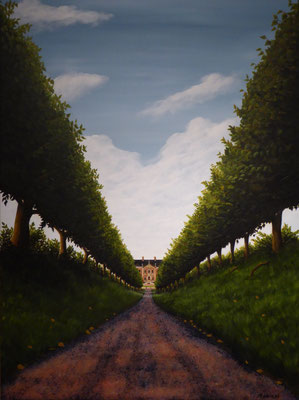 Festonallee zum Schloss Bothmer, 2015, 60 x 80 cm