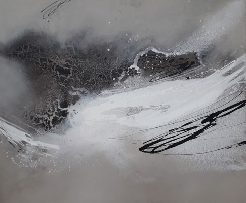 115 "Far Away 1" Mixed Media auf Leinwand 100 x 120 cm