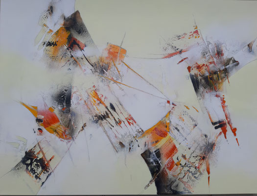 109 "Moving" Acryl auf Leinwand 90 x 120 cm