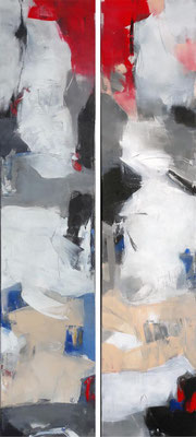 42 Acryl auf Leinwand je 160 x 35 cm