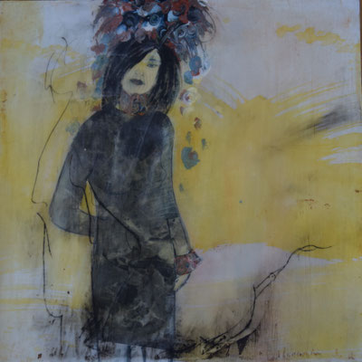 53 Mixed Media auf Holz 30 x 30 cm