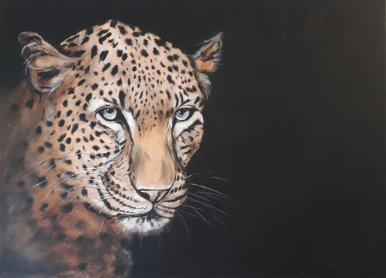 111 "Leopard" Acryl auf Leinwand 80 x 110 cm