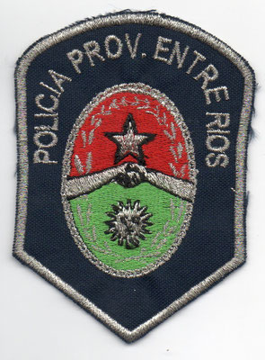 Parche de brazo de la Policía de la Provincia de Entre Ríos