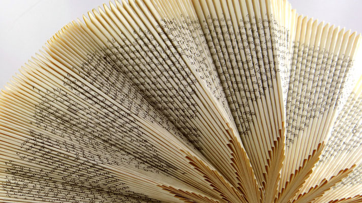 gefaltetes Buch - folded book