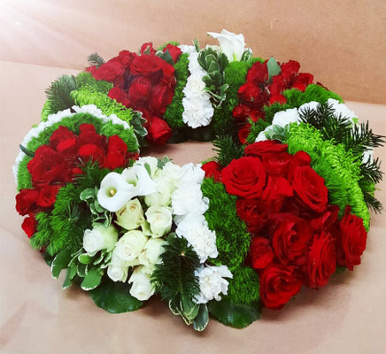 D35 Couronne rouge blanche et verte