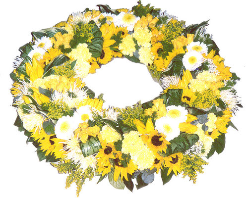 D34 Couronne jaune et blanche