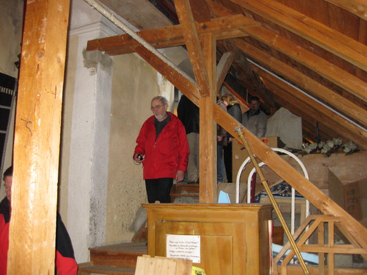 Über dem südlichen Kirchenschiff