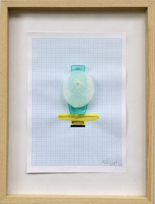 FIKTIONEN | 2025 | MIXEDMEDIA AUF PAPIER | 40 x 30