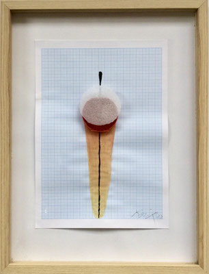 FIKTIONEN | 2025 | MIXEDMEDIA AUF PAPIER | 40 x 30