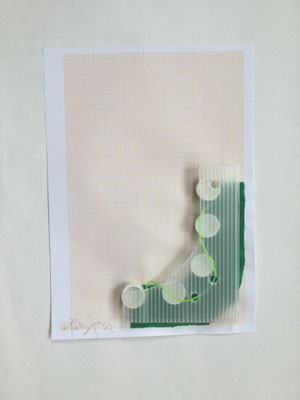 FIKTIONEN | 2025 | MIXEDMEDIA AUF PAPIER | 40 x 30